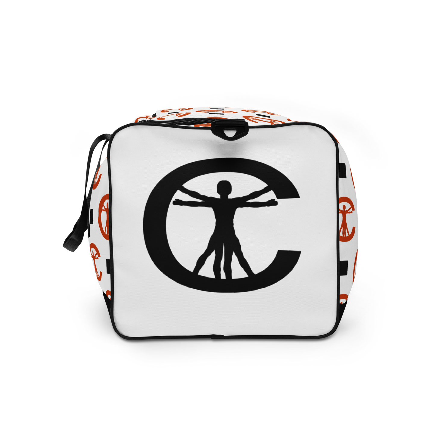 DUFFLE BAG - PATTERN WHITE/ORANGE