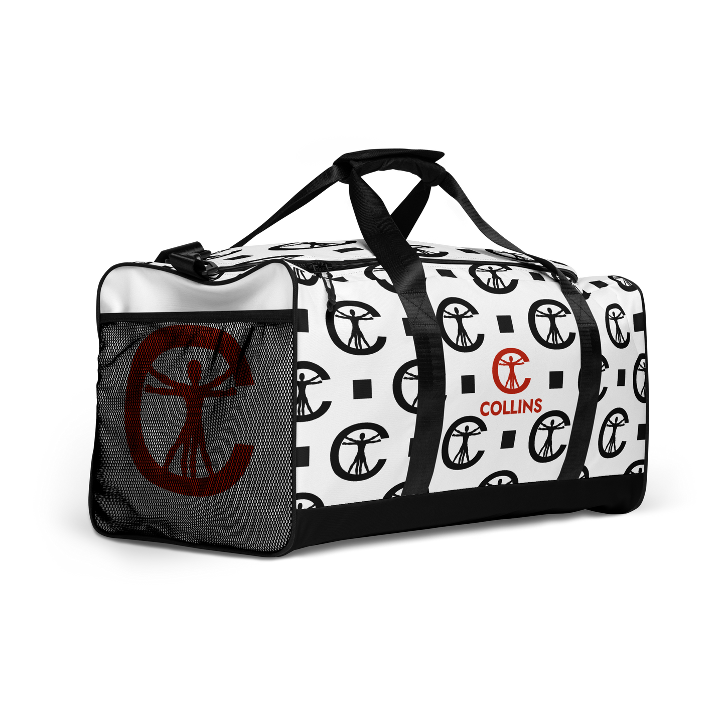 DUFFLE BAG - PATTERN WHITE/BLACK