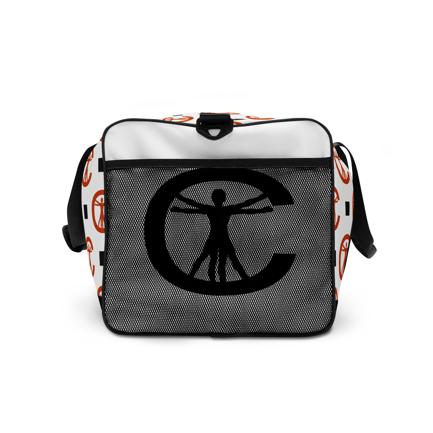 DUFFLE BAG - PATTERN WHITE/ORANGE