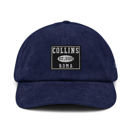 CHAPEAU EN VELOURS CÔTÉ EXT. ROME - BLEU