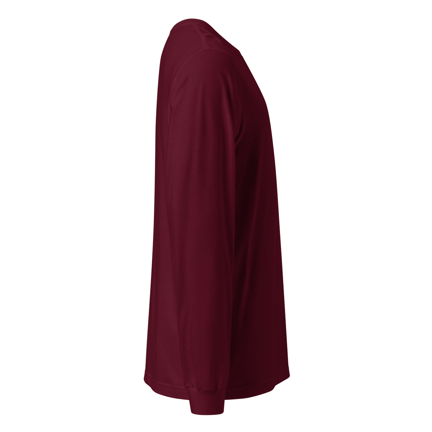 LONG SLEEVES EMBROIDERED LOGO - WINE