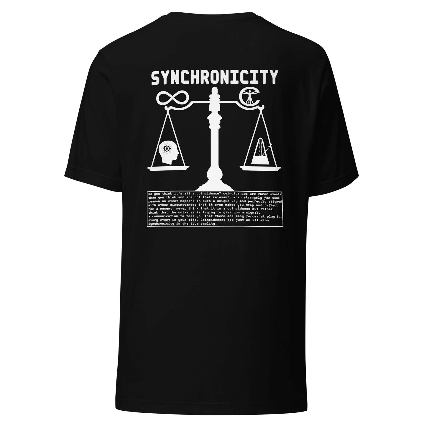 T-SHIRT SYNCHRONICITÉ - NOIR
