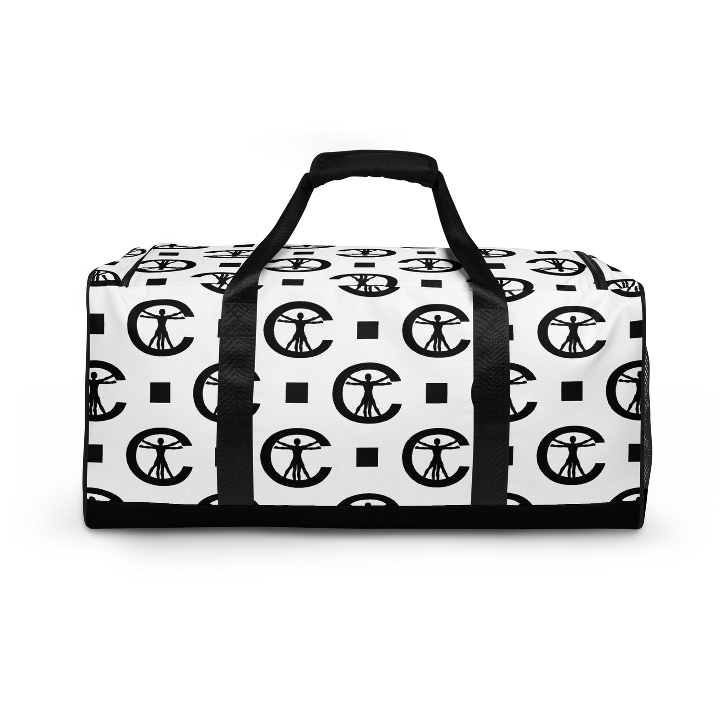 DUFFLE BAG - PATTERN WHITE/BLACK