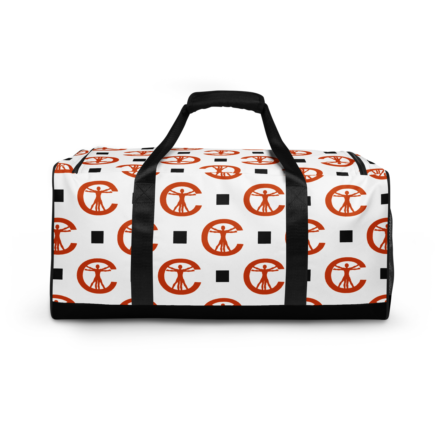 DUFFLE BAG - PATTERN WHITE/ORANGE