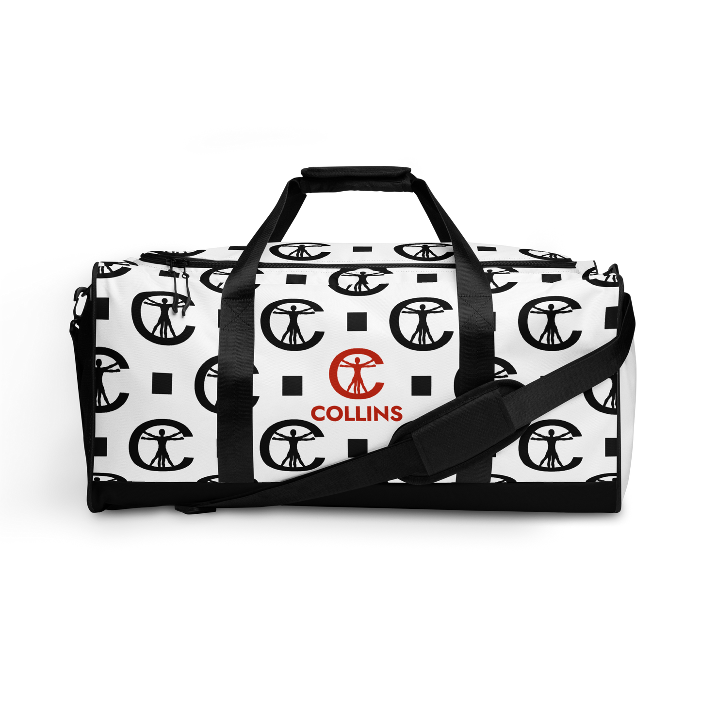 DUFFLE BAG - PATTERN WHITE/BLACK