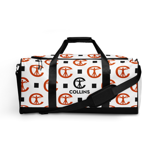 DUFFLE BAG - PATTERN WHITE/ORANGE