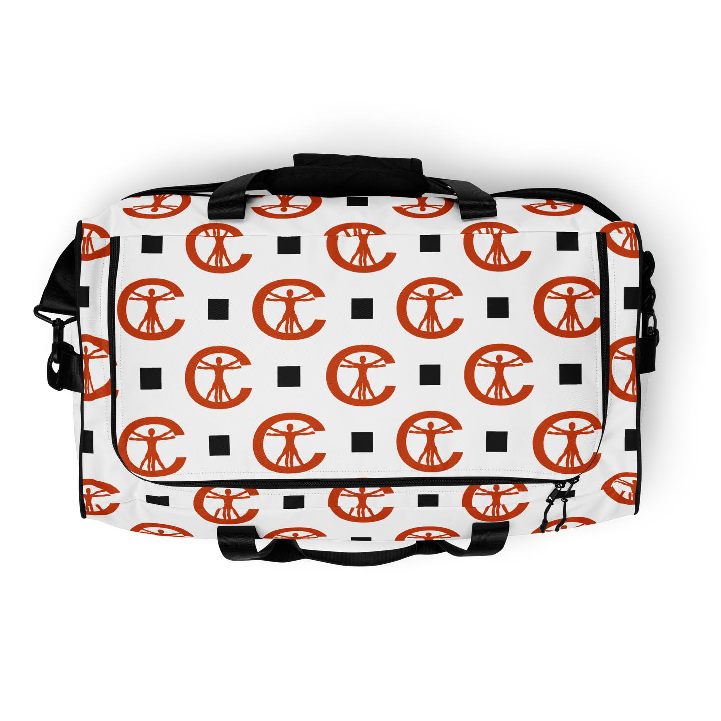 DUFFLE BAG - PATTERN WHITE/ORANGE