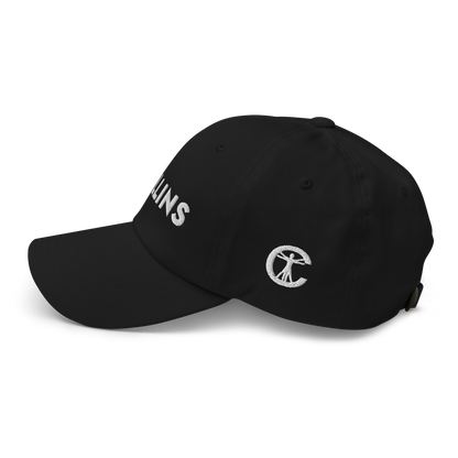 BASEBALL CAP TEXT/LOGO - BLACK