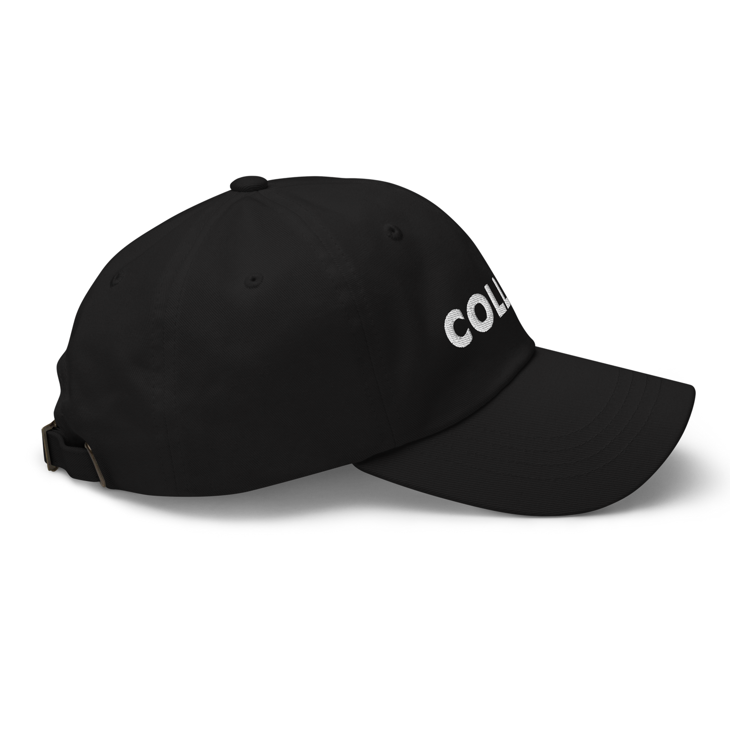 BASEBALL CAP TEXT/LOGO - BLACK