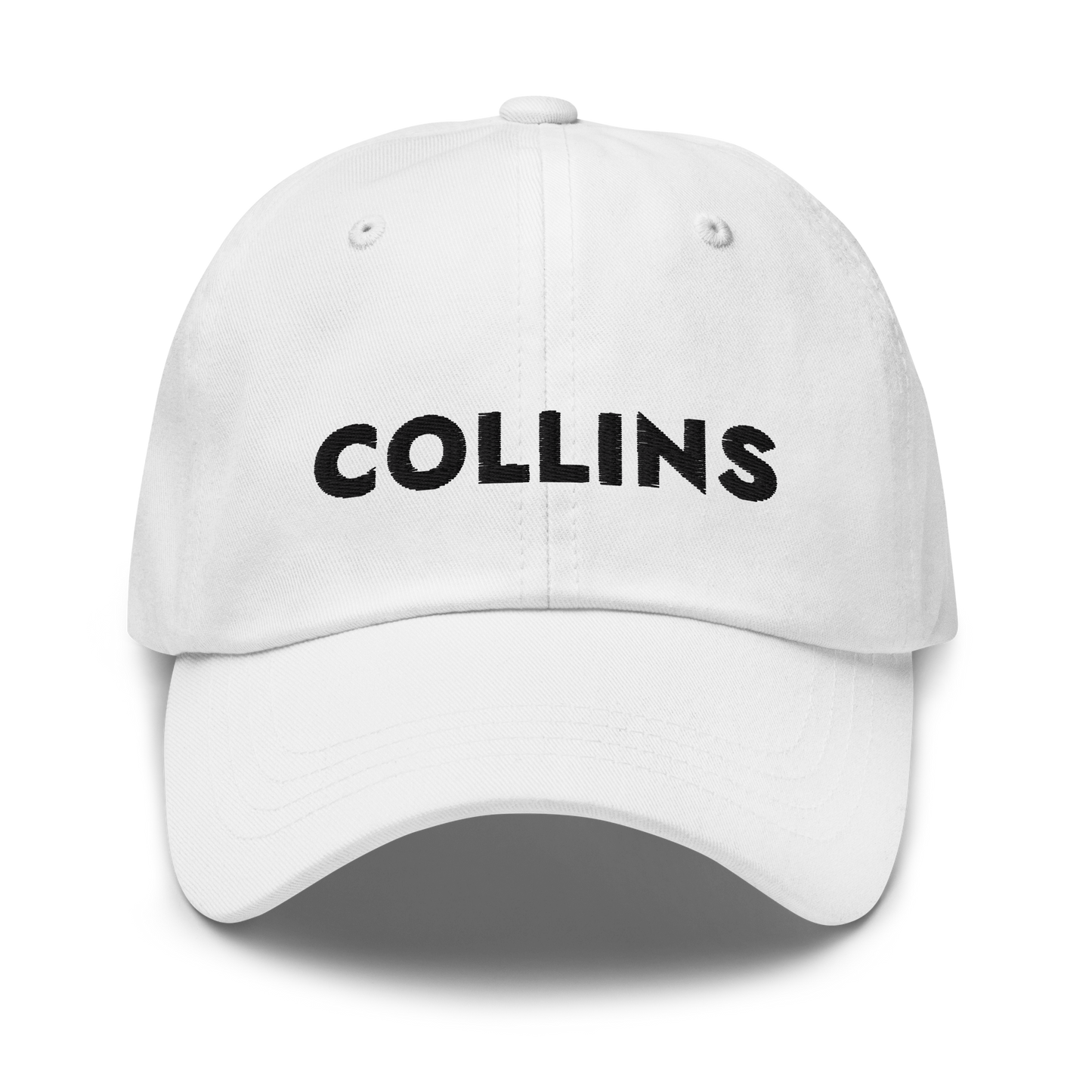 BASEBALL CAP TEXT/LOGO - WHITE