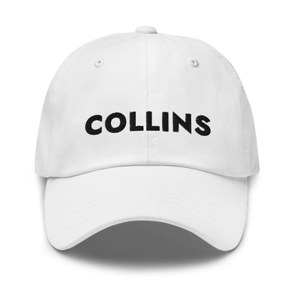 BASEBALL CAP TEXT/LOGO - WHITE