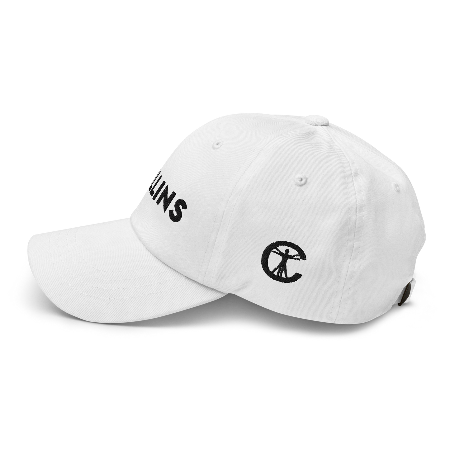 BASEBALL CAP TEXT/LOGO - WHITE