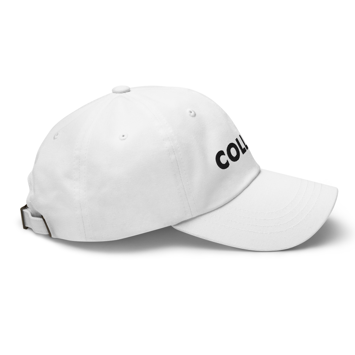 BASEBALL CAP TEXT/LOGO - WHITE