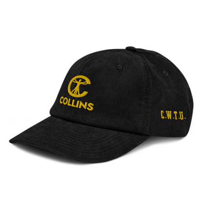 CORDUROY HAT LOGO - BLACK/YELLOW