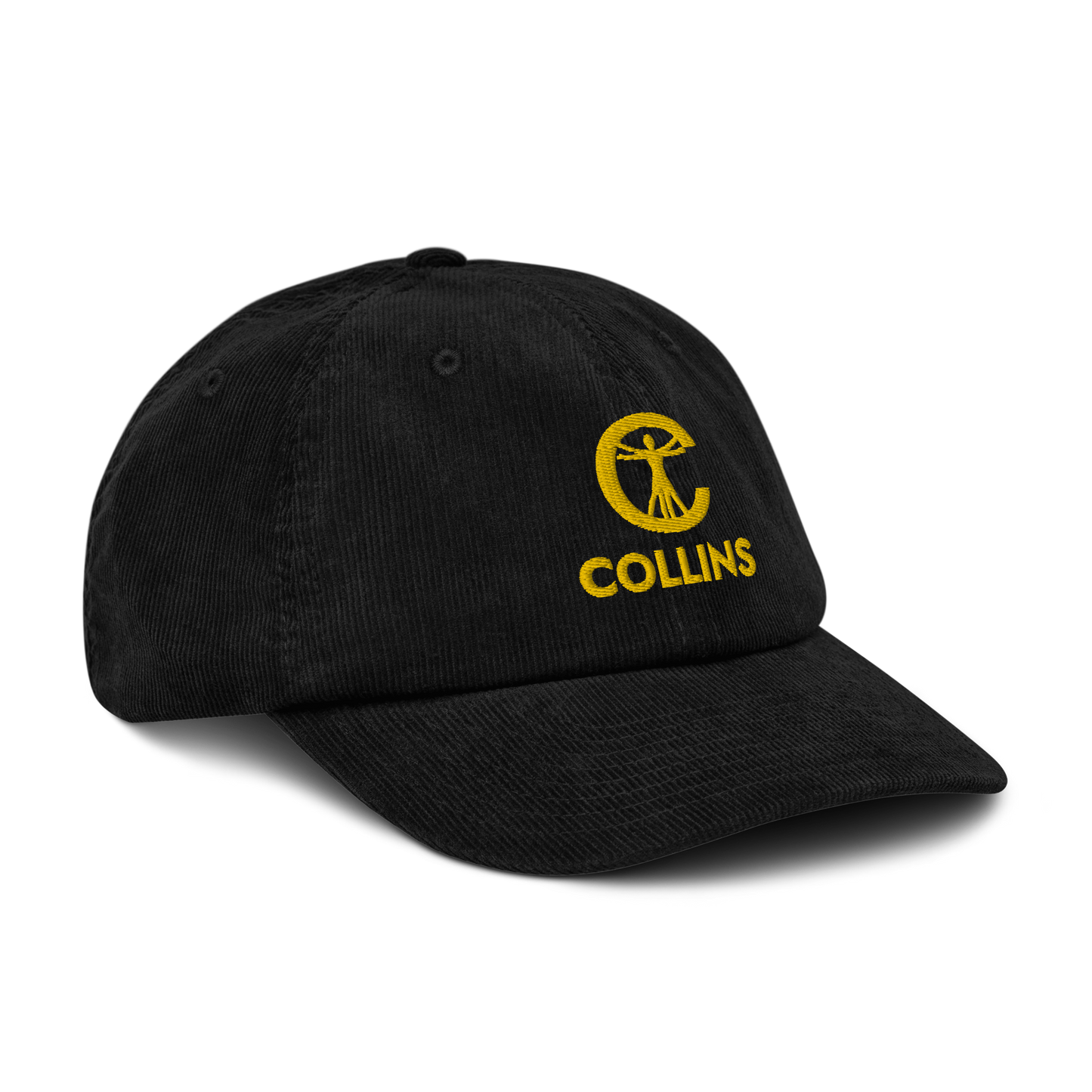 CORDUROY HAT LOGO - BLACK/YELLOW