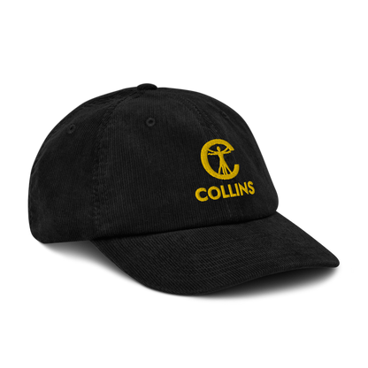 CORDUROY HAT LOGO - BLACK/YELLOW