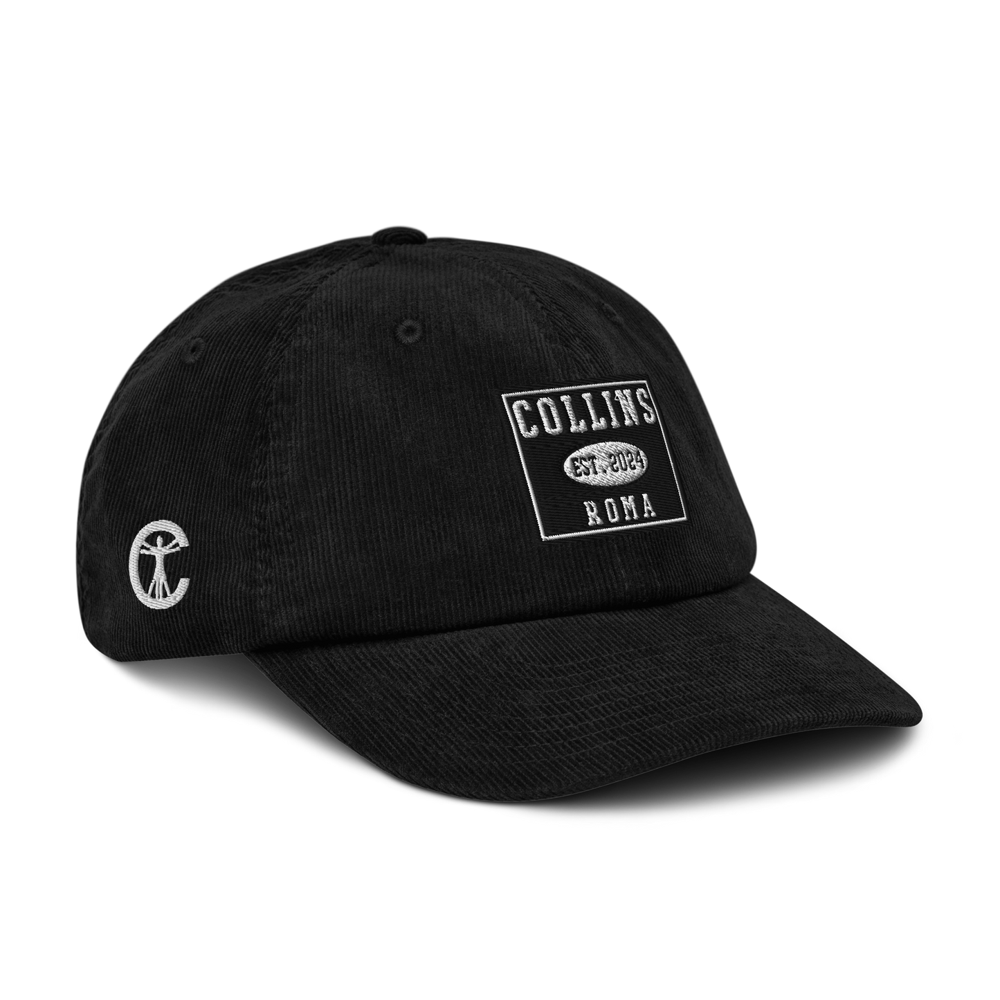 CORDUROY HAT EXT. ROME - BLACK