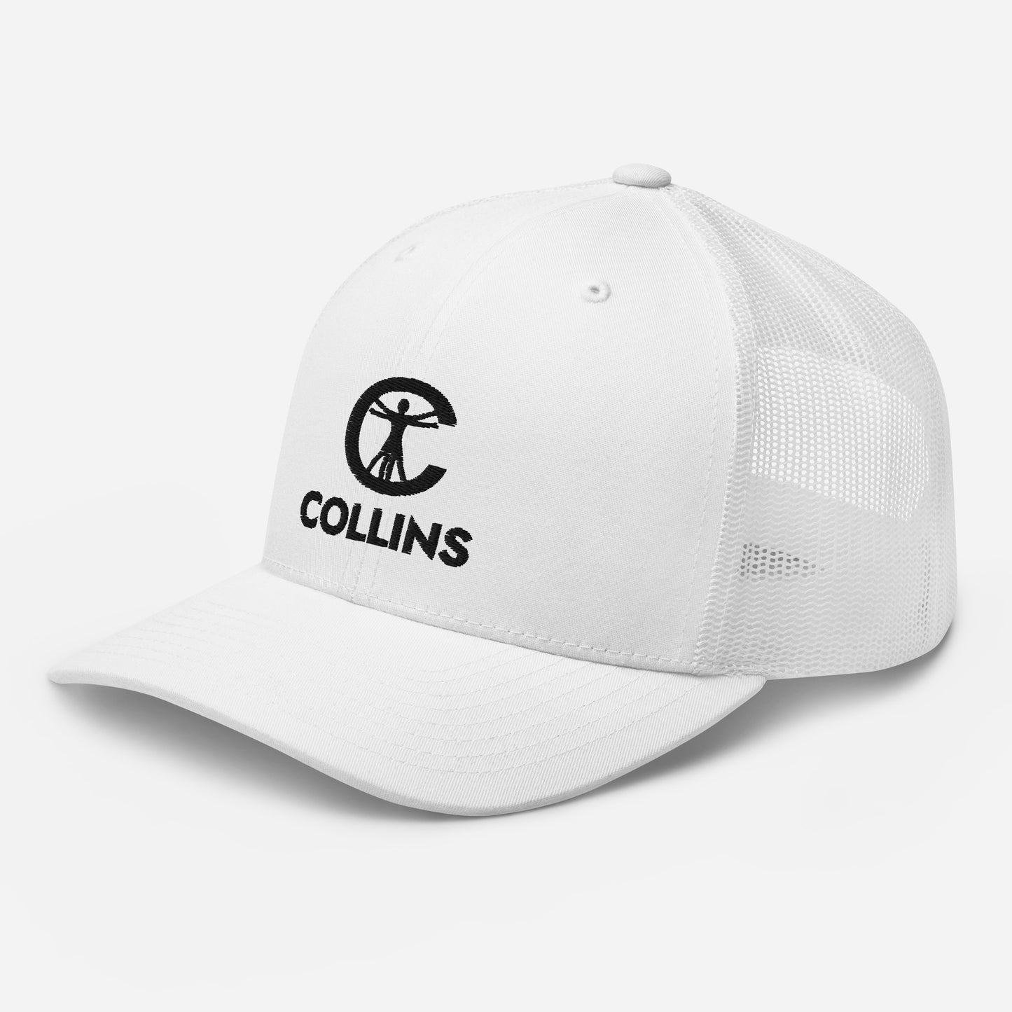 TRUCKER CAP LOGO - WHITE