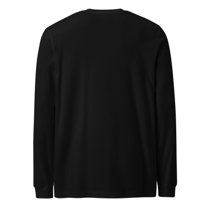 LONG SLEEVES EMBROIDERED LOGO - BLACK