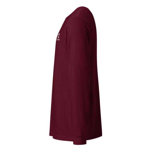 LONG SLEEVES EMBROIDERED LOGO - WINE