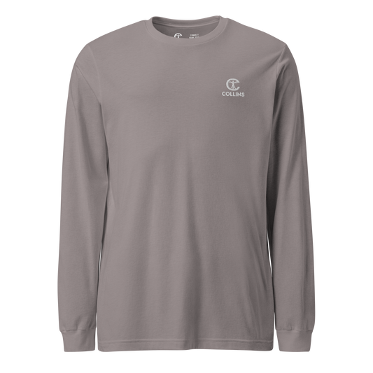 LONG SLEEVES EMBROIDERED LOGO - BEIGE