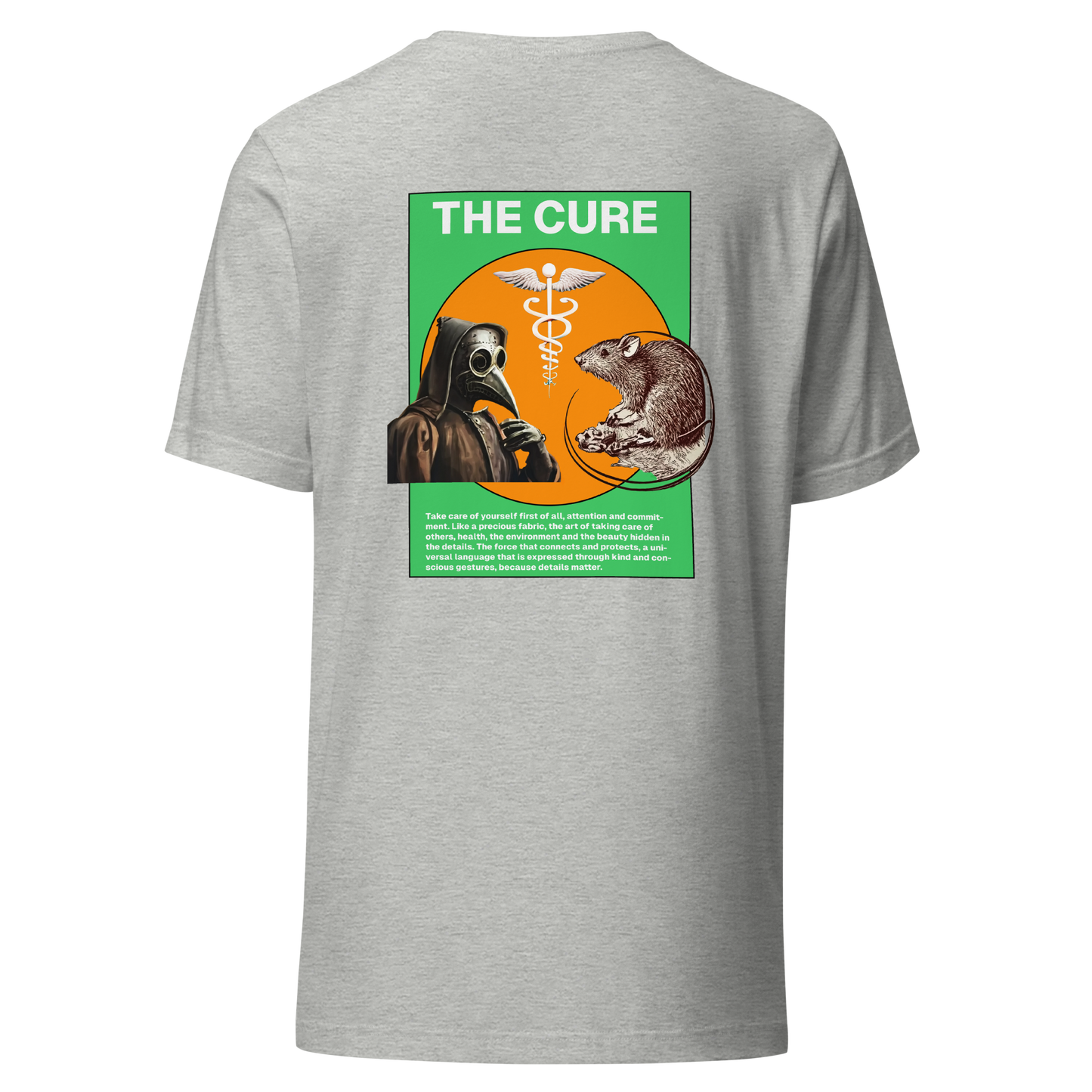 T-SHIRT THE CURE - GRIS