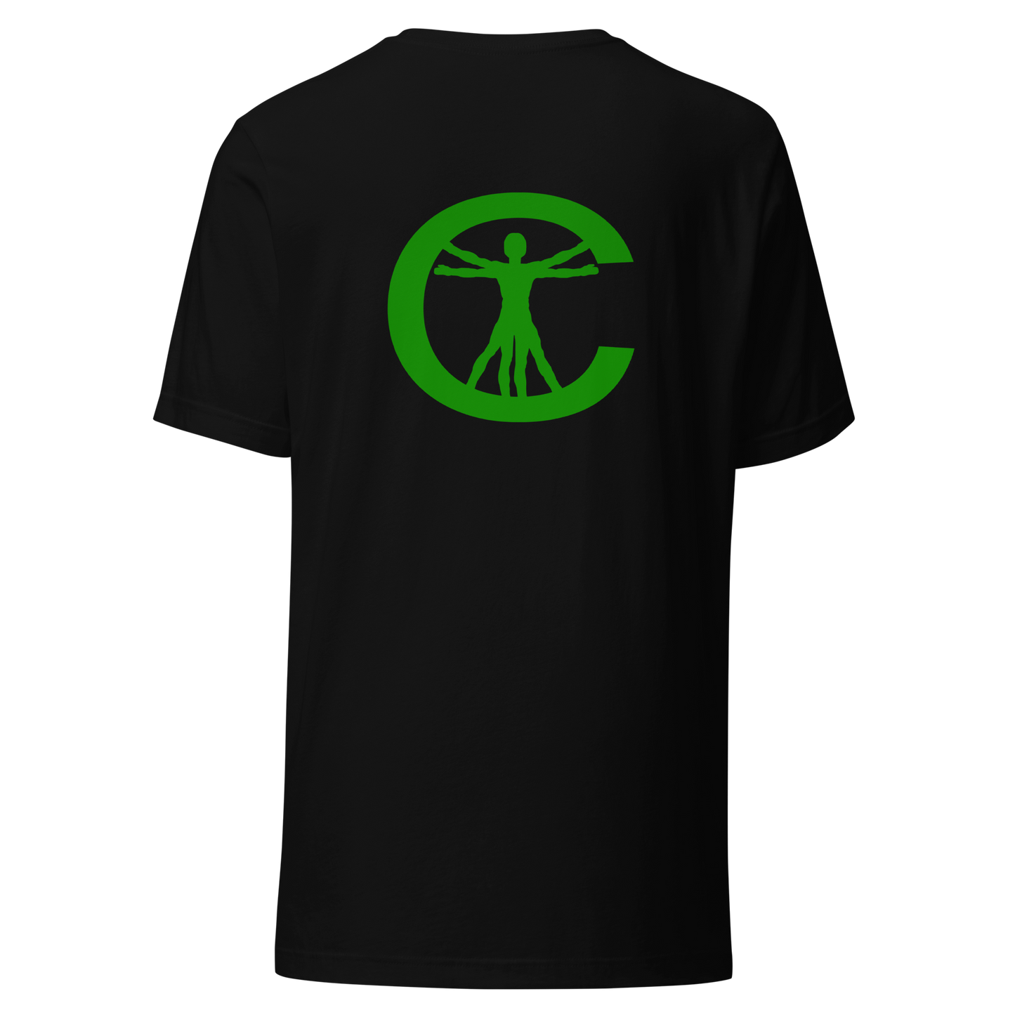 T-SHIRT TEXTE COLLINS - NOIR/VERT