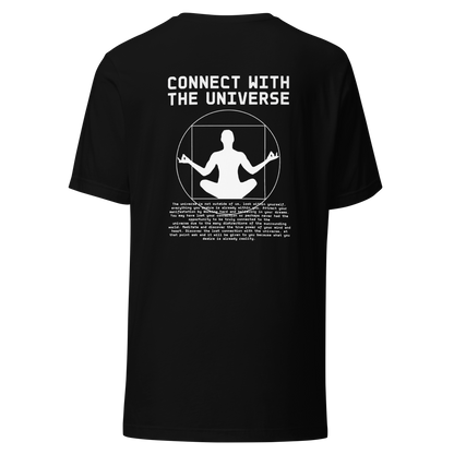 T-SHIRT CONNECT AVEC L'UNIVERS - NOIR