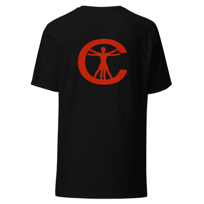 COLLINS TEXT T-SHIRT - BLACK/RED