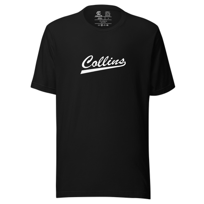 COLLINS TEXT T-SHIRT - BLACK/WHITE