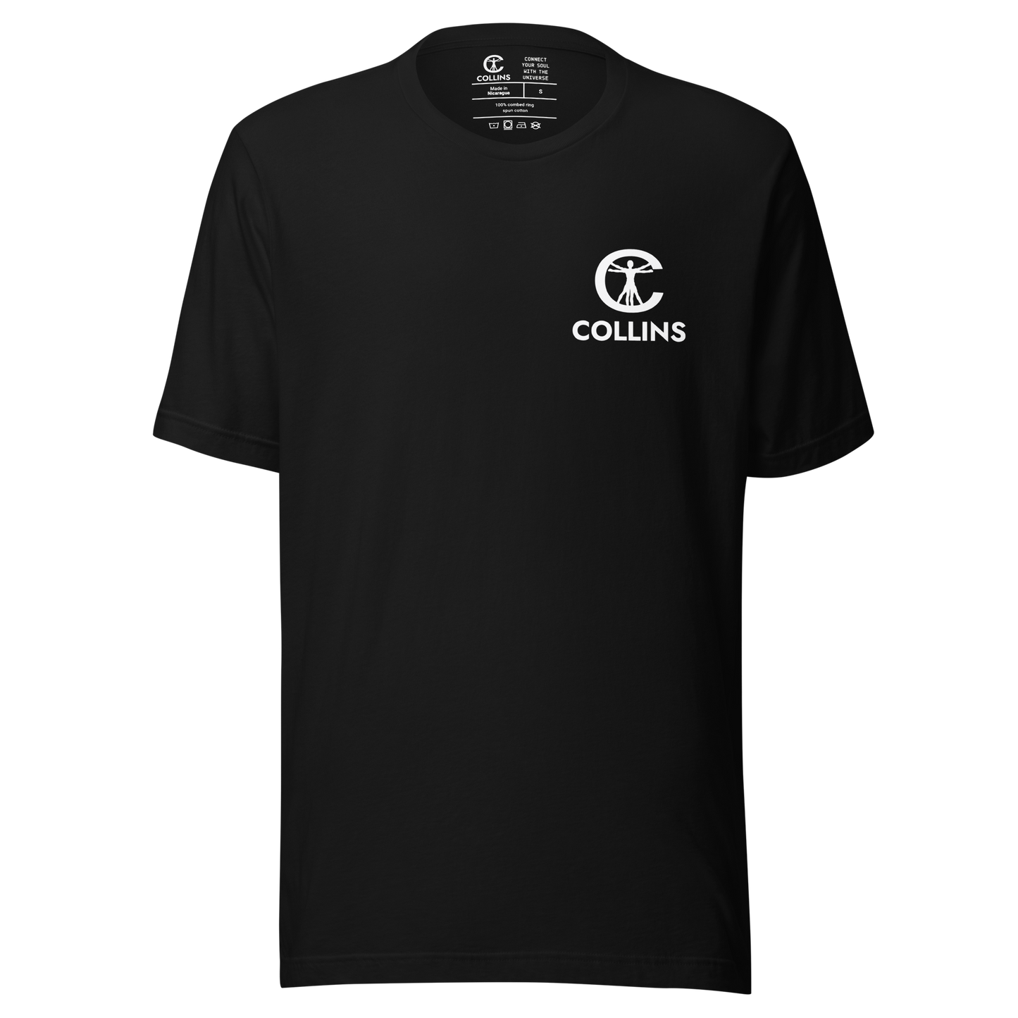 TSHIRT CONNECT WITH THE UNIVERSE - BLACK