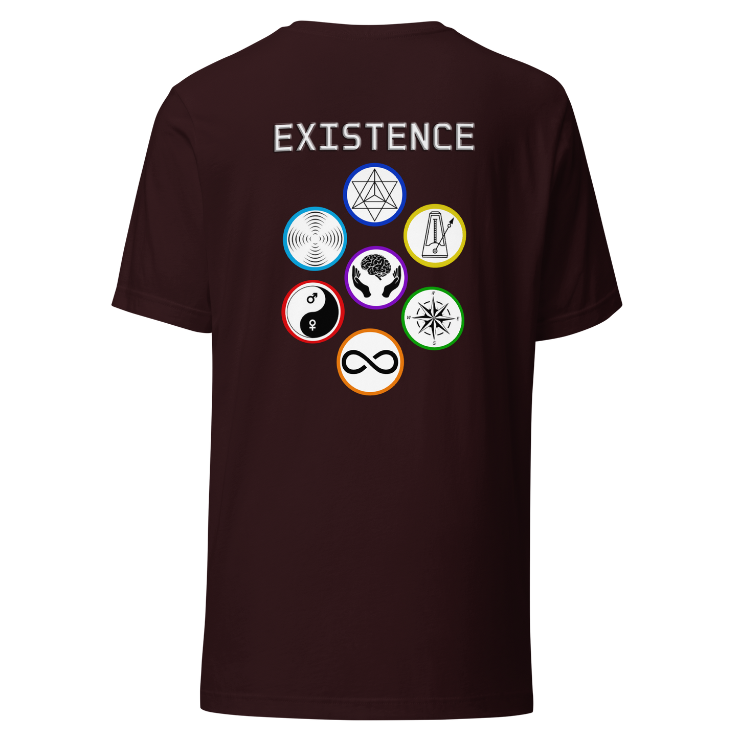 T-SHIRT EXISTENCE - MARRON