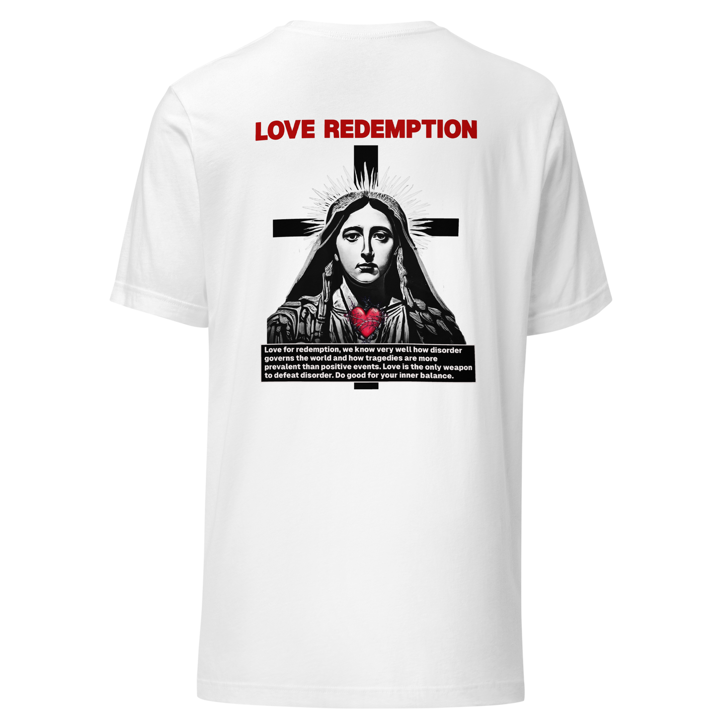 T-SHIRT LOVE REDEMPTION - BLANC