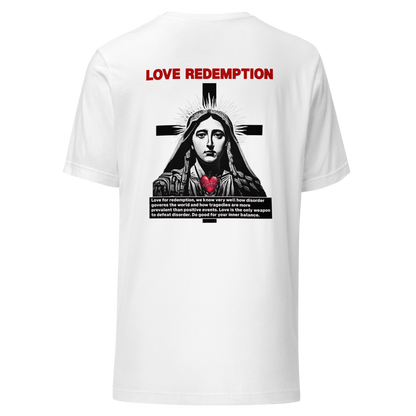 T-SHIRT LOVE REDEMPTION - BLANC