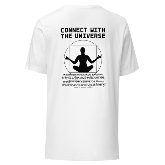 TSHIRT CONNECT WITH THE UNIVERSE - WHITE