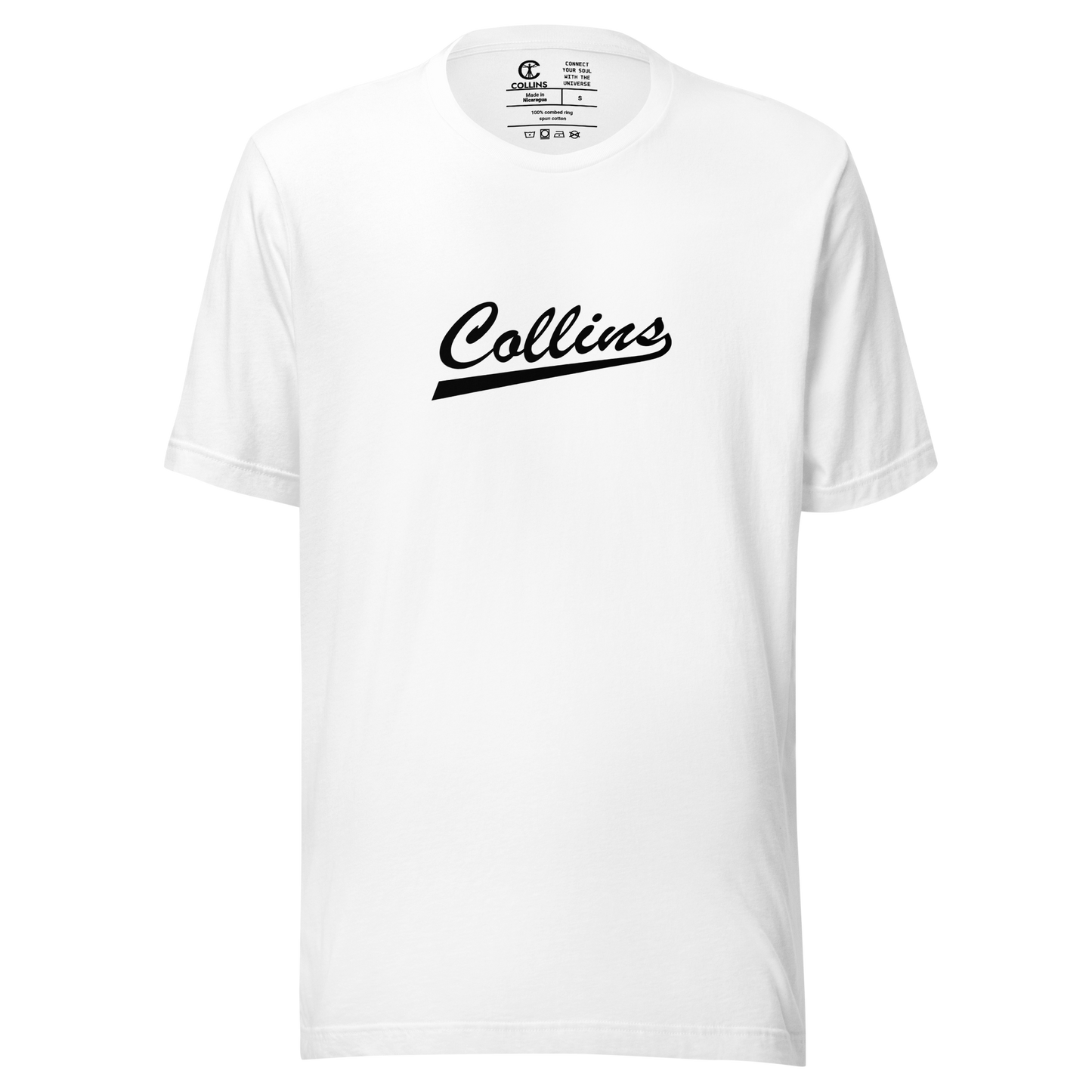 TSHIRT COLLINS TEXT - WITH/BLACK