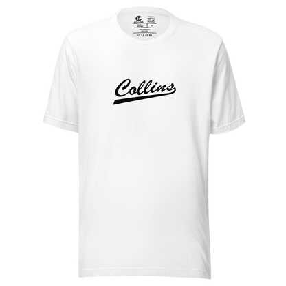 TSHIRT COLLINS TEXT - WITH/BLACK